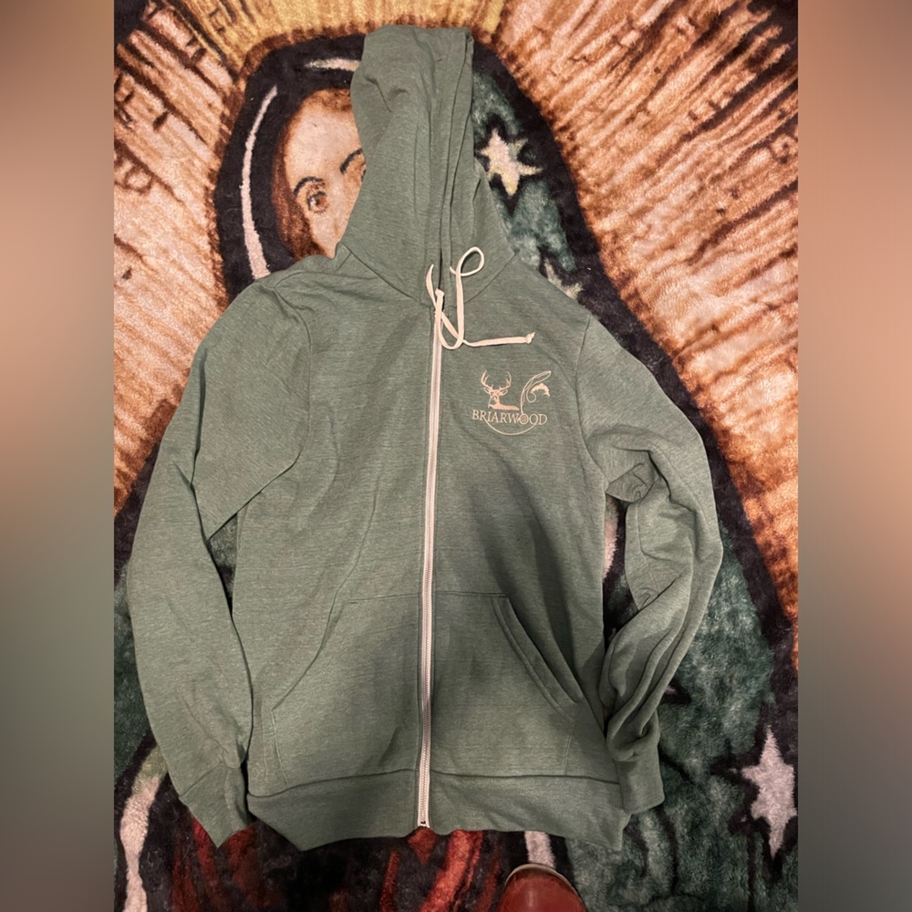 Men’s Large Cotton Alternative Zip Up Hoodie.